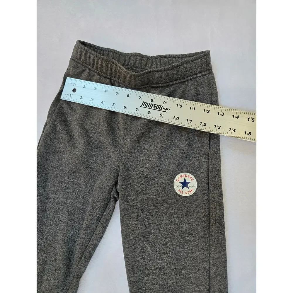 Converse All Star Girls Jogger Sweatpants Medium Dark Gray Athletic Pants